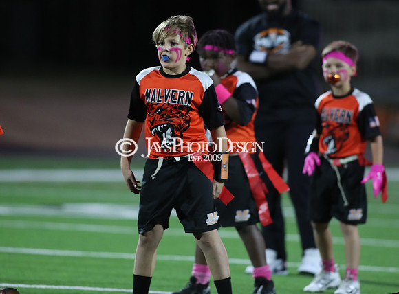 Malvern Cubs Orange vs. Malvern Cubs Black 3rd grade flag football 10-15-24_JWM_0259