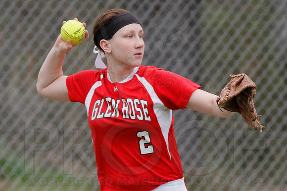Harmony Grove @ Glen Rose softball 3-31-2014 (© Justin Manning) JWM_0072