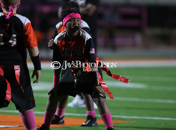 Malvern Cubs Orange vs. Malvern Cubs Black 3rd grade flag football 10-15-24_JWM_0308