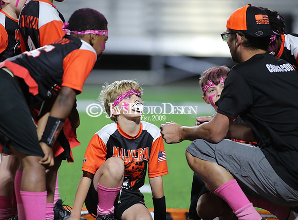 Malvern Cubs Orange vs. Malvern Cubs Black 3rd grade flag football 10-15-24_JWM_0452