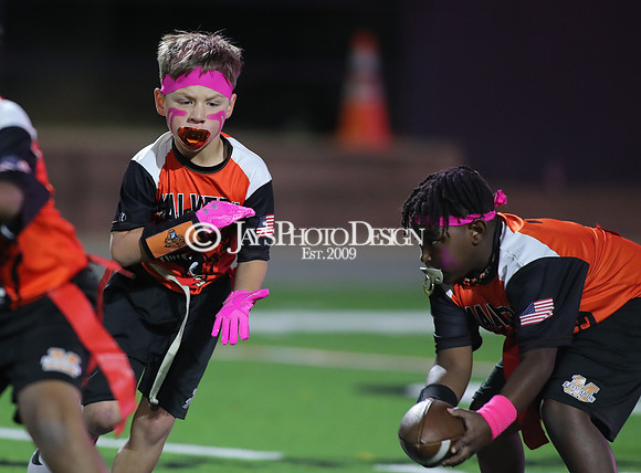Malvern Cubs Orange vs. Malvern Cubs Black 3rd grade flag football 10-15-24_JWM_0613