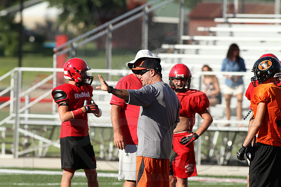 Harmony Grove Football Team Camp (Practice) 7-15-2014 (©Justin Manning) JWM_042