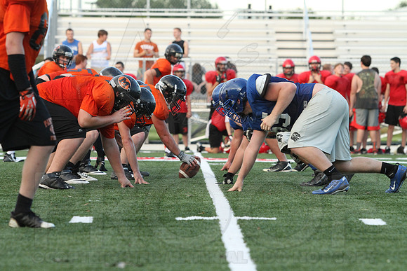 Harmony Grove Football Team Camp (Practice) 7-15-2014 (©Justin Manning) JWM_371