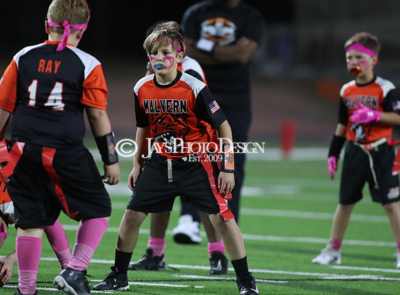 Malvern Cubs Orange vs. Malvern Cubs Black 3rd grade flag football 10-15-24_JWM_0260