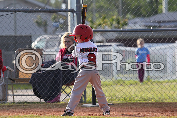 Bomb Squad vs Tigers 6-7 year old (Pitching Machine) 4-27-2015 (©Justin Manning) JWM_0155