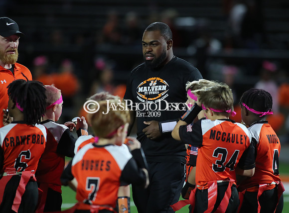 Malvern Cubs Orange vs. Malvern Cubs Black 3rd grade flag football 10-15-24_JWM_0197