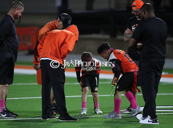 Malvern Cubs Orange vs. Malvern Cubs Black 3rd grade flag football 10-15-24_JWM_0182