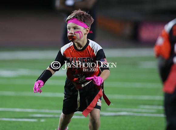 Malvern Cubs Orange vs. Malvern Cubs Black 3rd grade flag football 10-15-24_JWM_0251