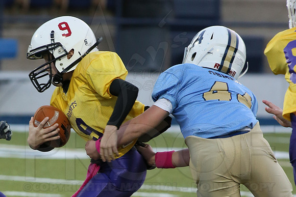 Catholic @ Pulaski Academy (Peewee) 10-14-2014 (©Justin Manning) JWM_0045