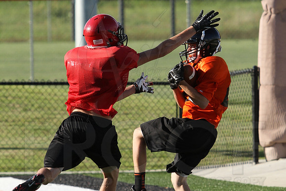 Harmony Grove Football Team Camp (Practice) 7-15-2014 (©Justin Manning) JWM_108