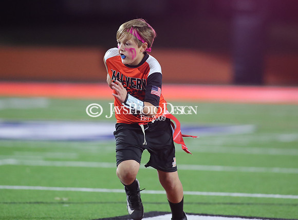 Malvern Cubs Orange vs. Malvern Cubs Black 3rd grade flag football 10-15-24_JWM_0633