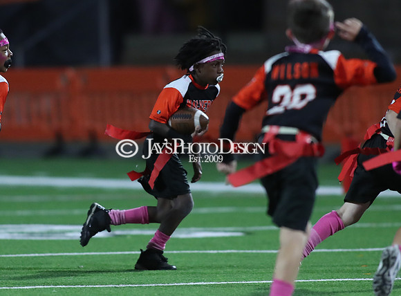 Malvern Cubs Orange vs. Malvern Cubs Black 3rd grade flag football 10-15-24_JWM_0226