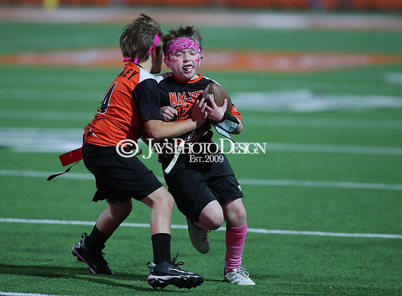 Malvern Cubs Orange vs. Malvern Cubs Black 3rd grade flag football 10-15-24_JWM_0709