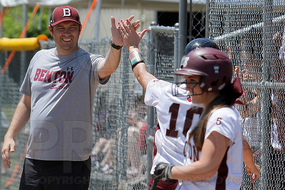 Benton vs. Mountain Home 6A State Softball Playoffs 5-11-13 (© Justin Manning) JWM0246