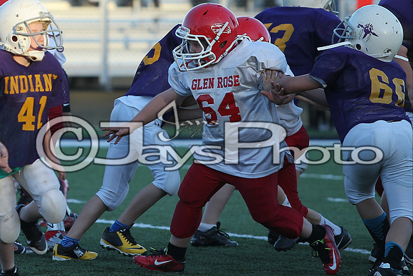 Poyen @ Glen Rose Peewee Football 10-19-2015 (©Justin Manning) JWM_0233