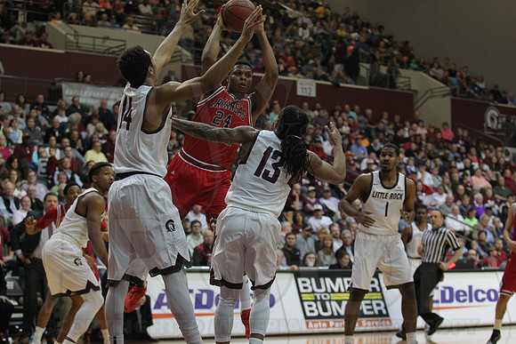 Arkansas State @ AR-Little Rock Men's 3-1-16_JWM_0106