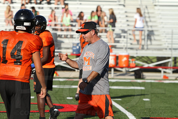 Harmony Grove Football Team Camp (Practice) 7-15-2014 (©Justin Manning) JWM_153