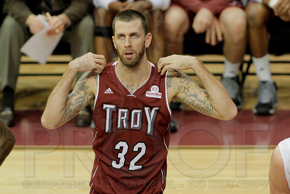 UALR vs. Troy Men's Basketball 1-11-14 (©Justin Manning) JWM_0269