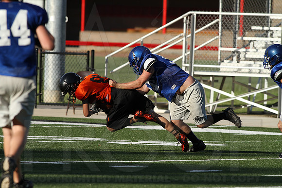 Harmony Grove Football Team Camp (Practice) 7-15-2014 (©Justin Manning) JWM_165