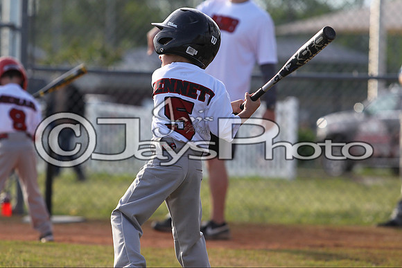 Bomb Squad vs Tigers 6-7 year old (Pitching Machine) 4-27-2015 (©Justin Manning) JWM_0161
