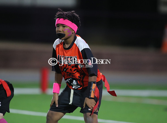 Malvern Cubs Orange vs. Malvern Cubs Black 3rd grade flag football 10-15-24_JWM_0620