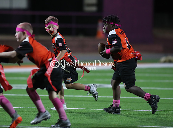 Malvern Cubs Orange vs. Malvern Cubs Black 3rd grade flag football 10-15-24_JWM_0580