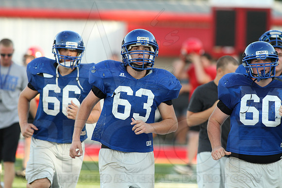 Harmony Grove Football Team Camp (Practice) 7-15-2014 (©Justin Manning) JWM_223