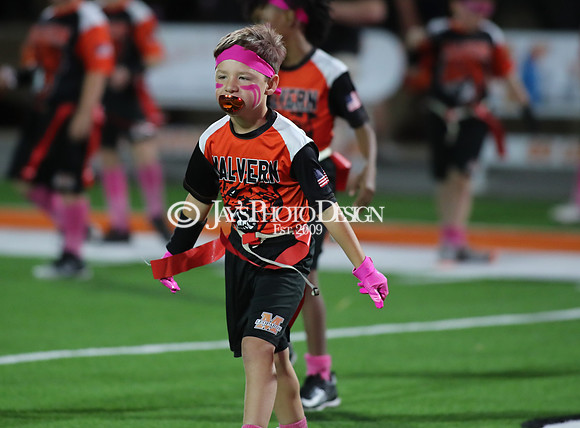 Malvern Cubs Orange vs. Malvern Cubs Black 3rd grade flag football 10-15-24_JWM_0184