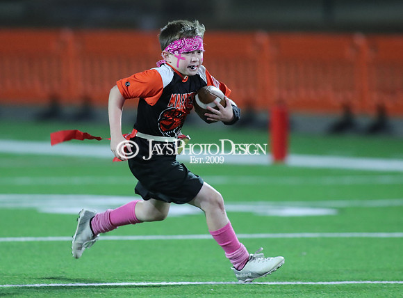 Malvern Cubs Orange vs. Malvern Cubs Black 3rd grade flag football 10-15-24_JWM_0281