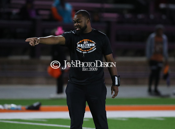 Malvern Cubs Orange vs. Malvern Cubs Black 3rd grade flag football 10-15-24_JWM_0642