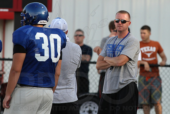 Harmony Grove Football Team Camp (Practice) 7-15-2014 (©Justin Manning) JWM_184