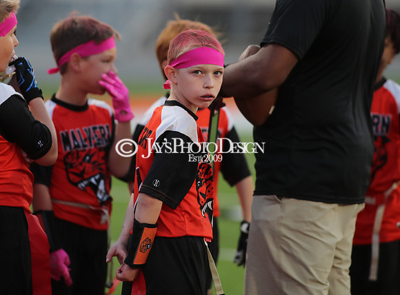 Malvern Cubs Orange vs. Malvern Cubs Black 3rd grade flag football 10-15-24_JWM_0048