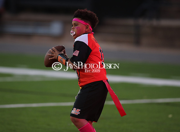 Malvern Cubs Orange vs. Malvern Cubs Black 3rd grade flag football 10-15-24_JWM_0111