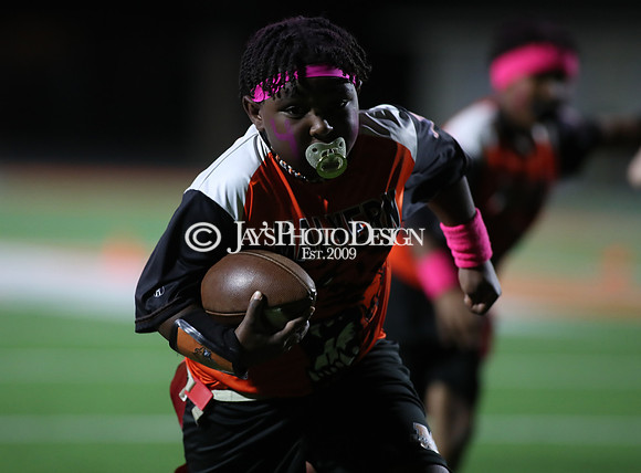 Malvern Cubs Orange vs. Malvern Cubs Black 3rd grade flag football 10-15-24_JWM_0446