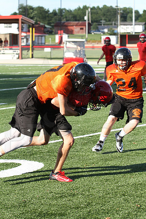Harmony Grove Football Team Camp (Practice) 7-15-2014 (©Justin Manning) JWM_148