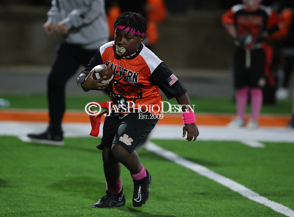 Malvern Cubs Orange vs. Malvern Cubs Black 3rd grade flag football 10-15-24_JWM_0647