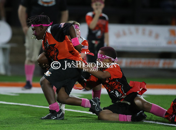 Malvern Cubs Orange vs. Malvern Cubs Black 3rd grade flag football 10-15-24_JWM_0639