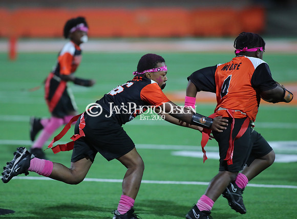 Malvern Cubs Orange vs. Malvern Cubs Black 3rd grade flag football 10-15-24_JWM_0572