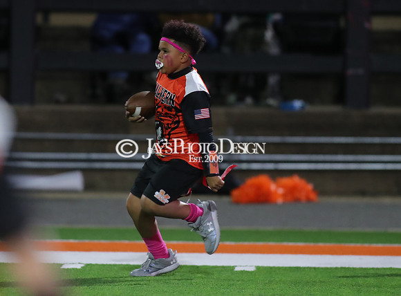 Malvern Cubs Orange vs. Malvern Cubs Black 3rd grade flag football 10-15-24_JWM_0630