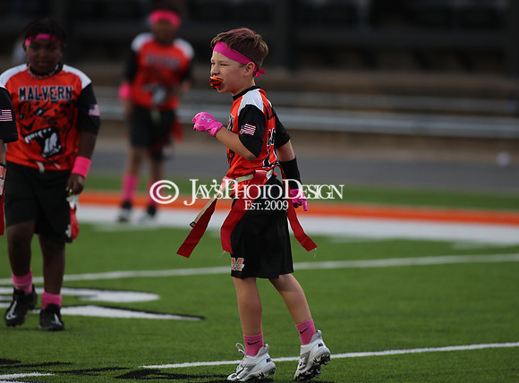 Malvern Cubs Orange vs. Malvern Cubs Black 3rd grade flag football 10-15-24_JWM_0019