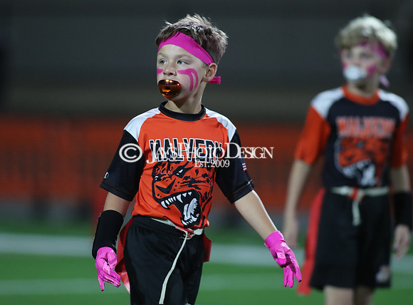 Malvern Cubs Orange vs. Malvern Cubs Black 3rd grade flag football 10-15-24_JWM_0232