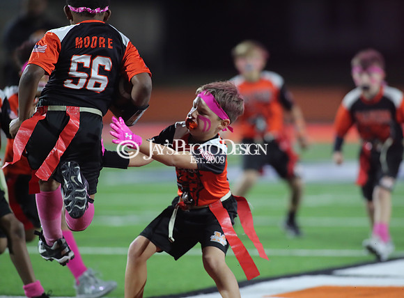 Malvern Cubs Orange vs. Malvern Cubs Black 3rd grade flag football 10-15-24_JWM_0257