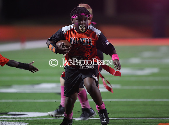 Malvern Cubs Orange vs. Malvern Cubs Black 3rd grade flag football 10-15-24_JWM_0443