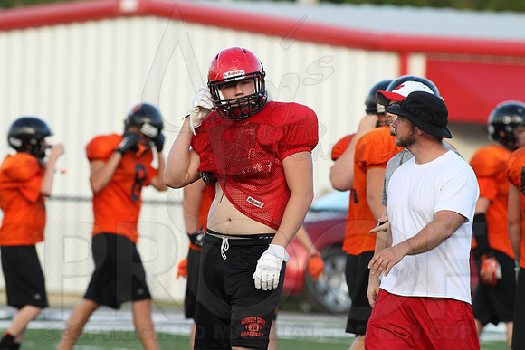 Harmony Grove Football Team Camp (Practice) 7-15-2014 (©Justin Manning) JWM_311