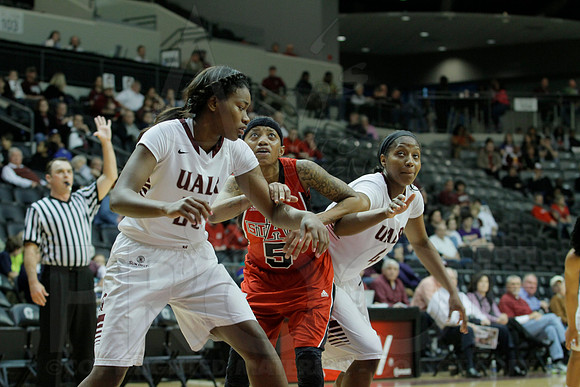 Arkansas State @ UALR Women's Basketball 3-1-2014 (© Justin Manning) JWM_0522
